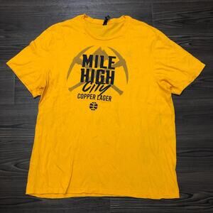 Yellow Men’s Mile High City Copper Lager Brewery Graphic Tee